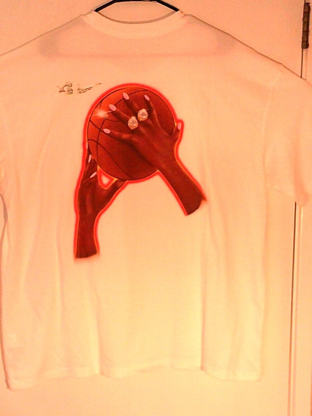 NEW NIKE WNBA LV ACES "Aja Wilson Rings Tee" MEN'S WHITE T-SHIRT XL IO4227-133